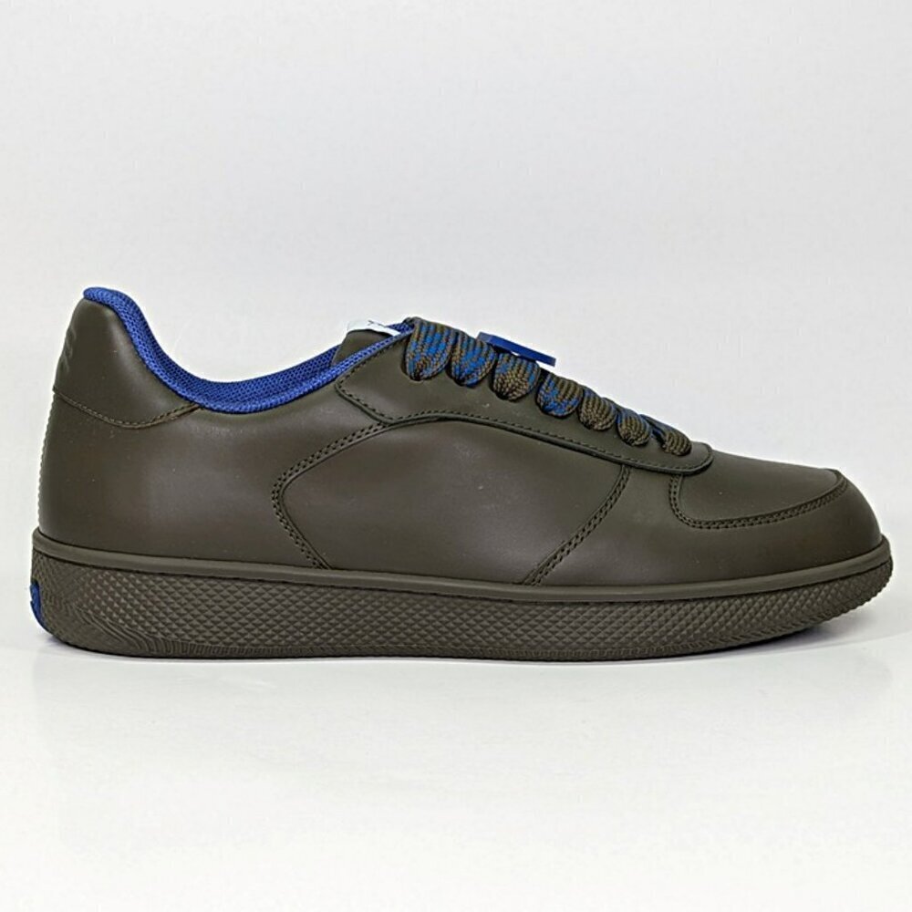 Burberry Men's Terrace Low Top Leather Sneakers in Loch Size 42 (MSRP $820) - Picture 4 of 12